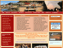 Tablet Screenshot of cambodiataxidriver.com
